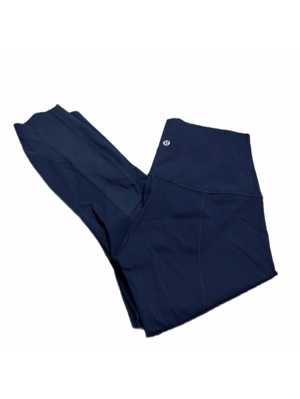 Lululemon Wunder Under High-Rise Crop 23” Roll Down Scallop Luxtreme True Navy 6